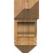 Ekena Millwork Balboa Arts and Crafts Rough Sawn Bracket w/ Offset Brace, Western Red Cedar, 8"W x 18"D x 18"H BKT0806X18X18BOA03RWR - alternate 4